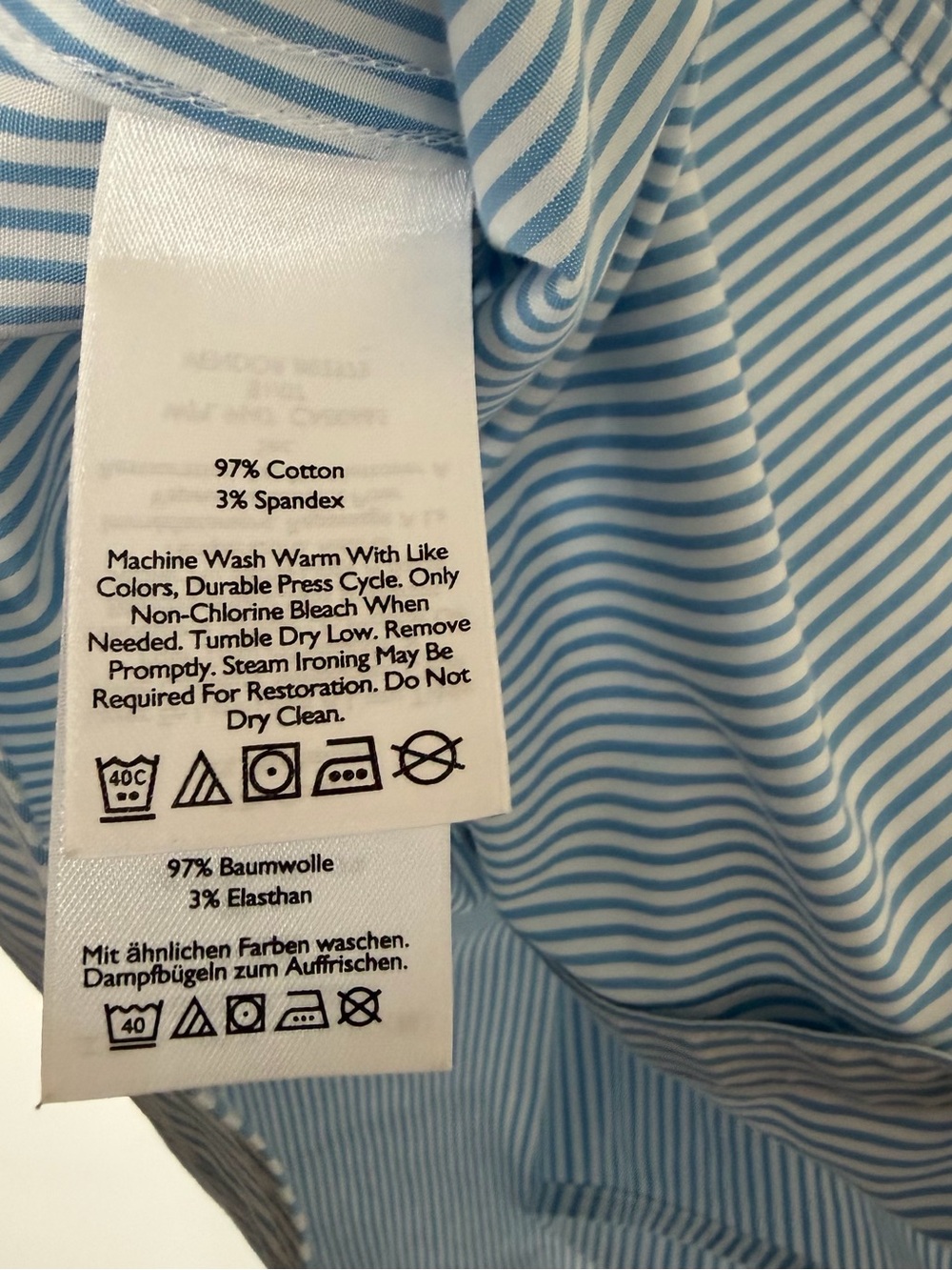 Eddie Bauer Wrinkle Free Shaped Fit Sleeveless Button Down Shirt - Picture 3 of 4
